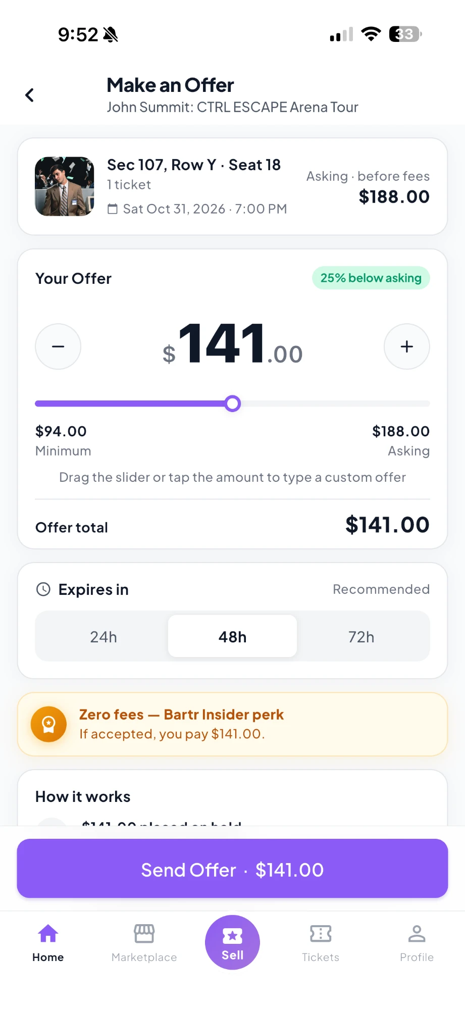 Name your price on Bartr